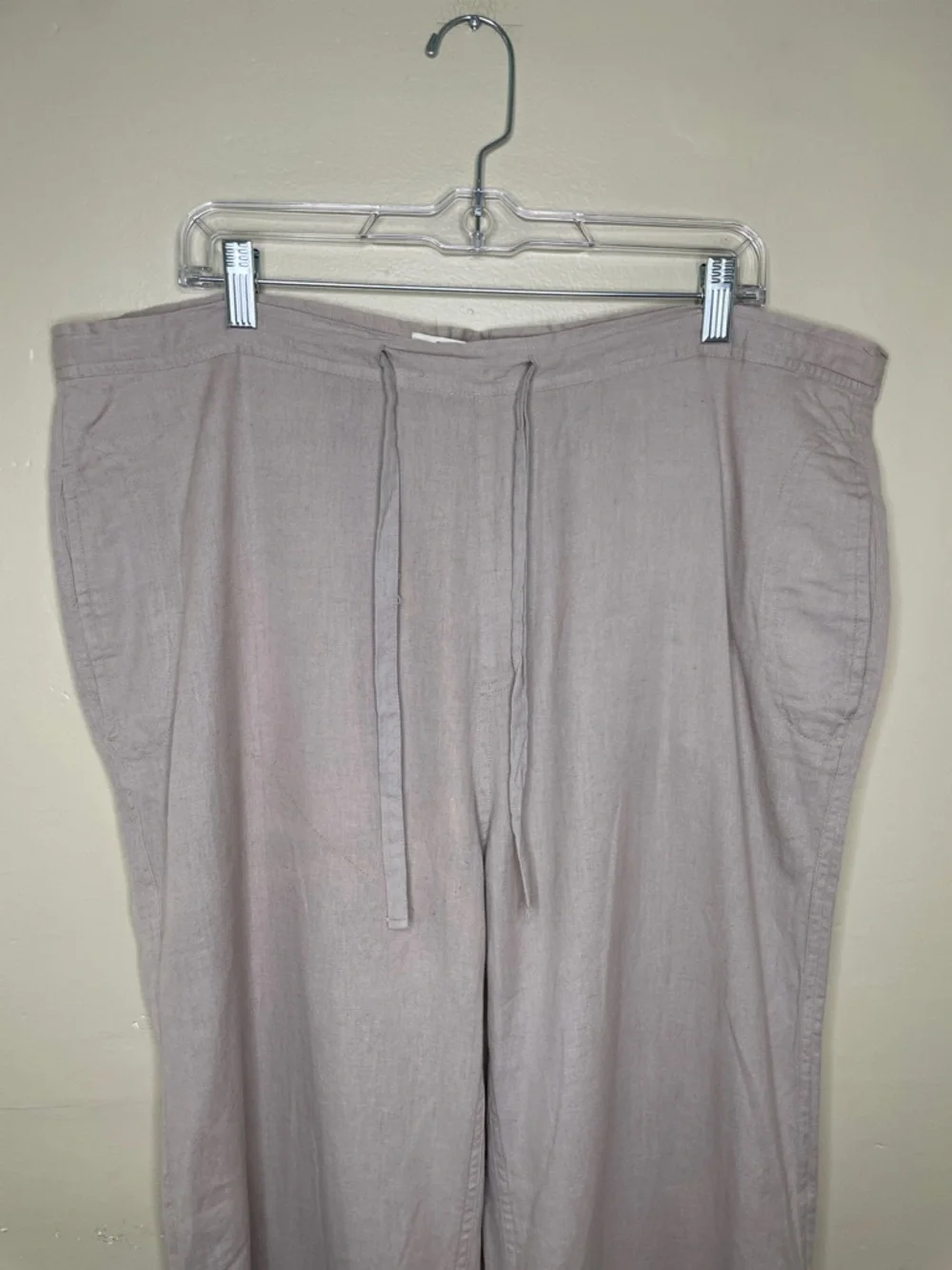 SURFMENTALITY Men’s Khaki Linen Drawstring Coastal Pants XL (Read Description)